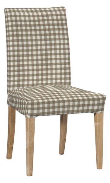 Potah na židli IKEA Henriksdal, krátký barva béžová látka vzorované