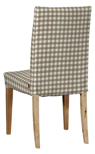 Potah na židli IKEA Henriksdal, krátký barva béžová látka vzorované