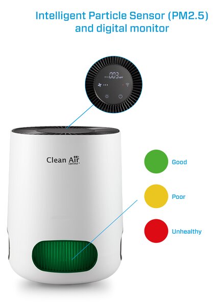 Inteligentní čistička vzduchu Clean Air Optima CA-502 Desktop Smart, HEPA, ionizátor