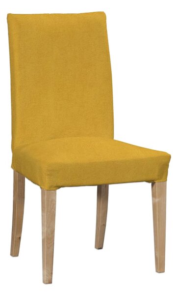 Potah na židli IKEA Henriksdal, krátký barva žlutá látka pletený vzor