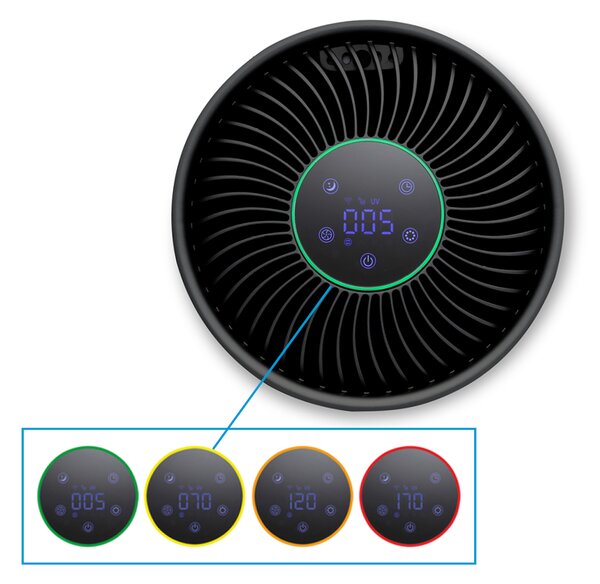 Inteligentní čistička vzduchu Clean Air Optima CA-503B Compact Smart, HEPA, UV ionizér