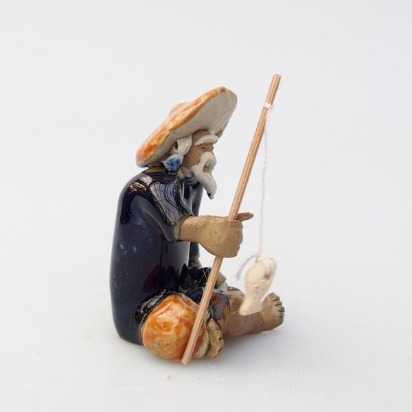 E-bonsai Keramická figurka - Rybář