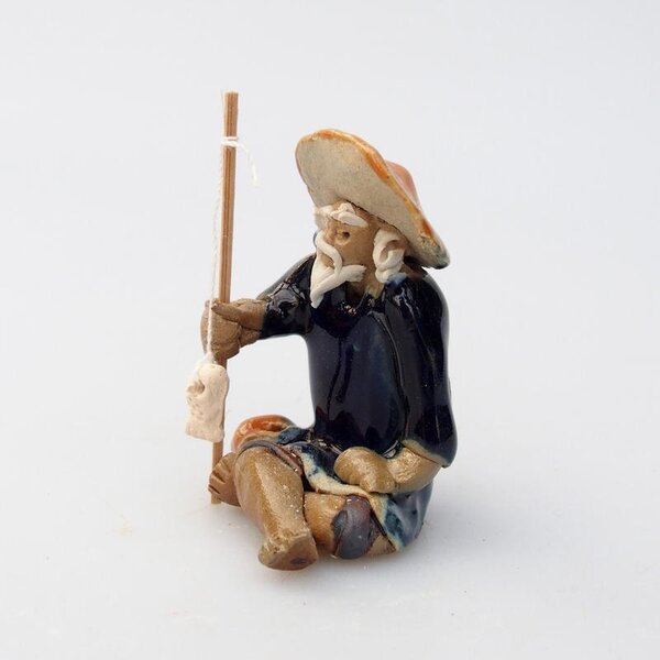 E-bonsai Keramická figurka - Rybář