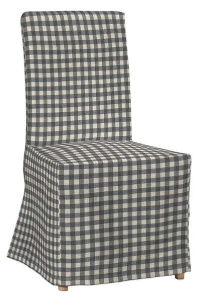 Potah na židli IKEA Henriksdal, dlouhý barva šedá látka vzorované