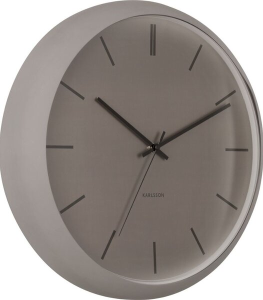 Time for home Světle hnědé kovové nástěnné hodiny Mathias 40 cm