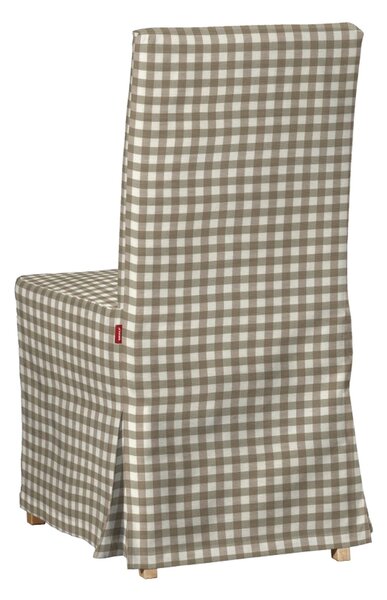 Potah na židli IKEA Henriksdal, dlouhý barva béžová látka vzorované