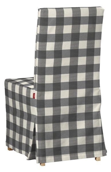Potah na židli IKEA Henriksdal, dlouhý barva šedá látka vzorované