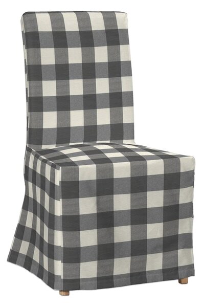 Potah na židli IKEA Henriksdal, dlouhý barva šedá látka vzorované