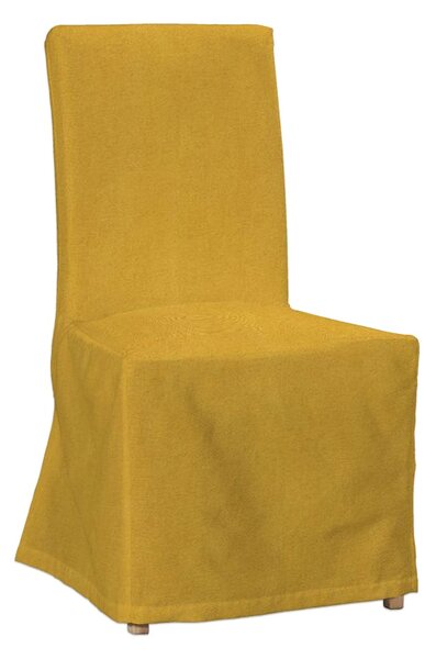 Potah na židli IKEA Henriksdal, dlouhý barva žlutá látka pletený vzor