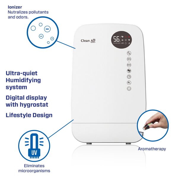 Zvlhčovač Clean Air Optima CA-607 Smart Barva: Černá