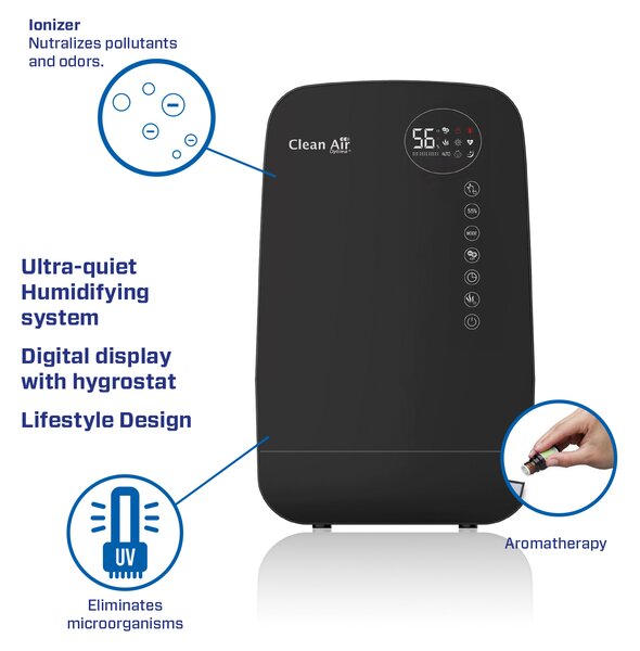 Zvlhčovač Clean Air Optima CA-607 Smart Barva: Černá