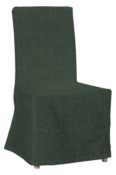 Potah na židli IKEA Henriksdal, dlouhý barva zelená látka pletený vzor