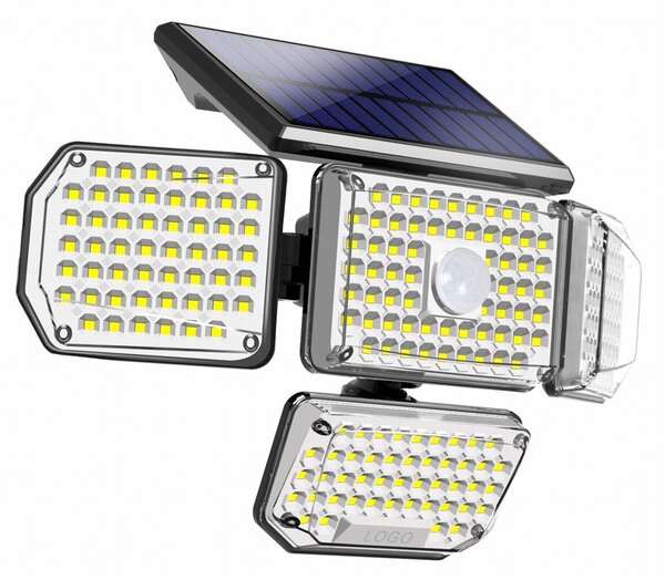 Venkovní solární nástěnné LED osvětlení IMMAX CLOVER s PIR čidlem, 5W