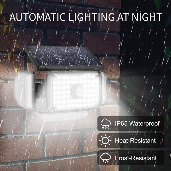 Venkovní solární nástěnné LED osvětlení IMMAX CLOVER s PIR čidlem, 5W
