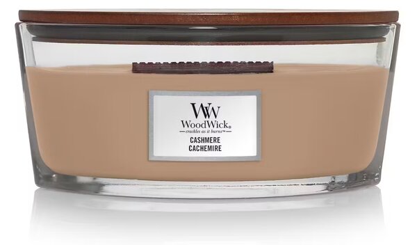 Vonná svíčka WoodWick loď, Cashmere