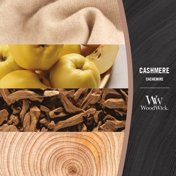 Vonná svíčka WoodWick loď, Cashmere