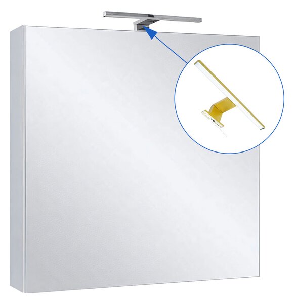Comodo Zrcadlová skříňka Ticino 60 ZS LED-G s osvětlením Any LED 30 G, zlatá
