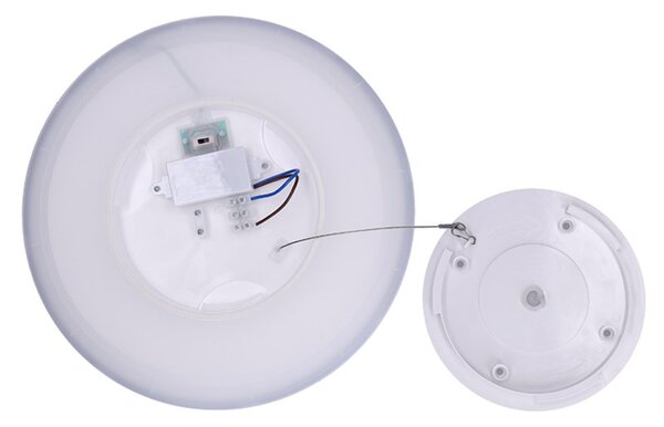 Solight LED osvětlení Acate s ochranou proti vlhkosti, IP54, 24W, 2160lm, 3CCT, 30cm, stříbrná WO826