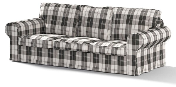 Potah na pohovku IKEA Ektorp 3-místná, nerozkládací barva černá látka pletený vzor, vzorované