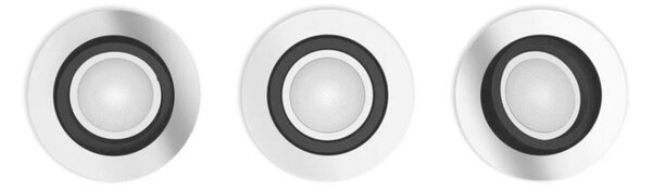 Philips Hue WA Milliskin zápustné LED svítidlo 3xGU10 4,2W 400lm 2200-6500K 9cm kulaté IP20, hliník