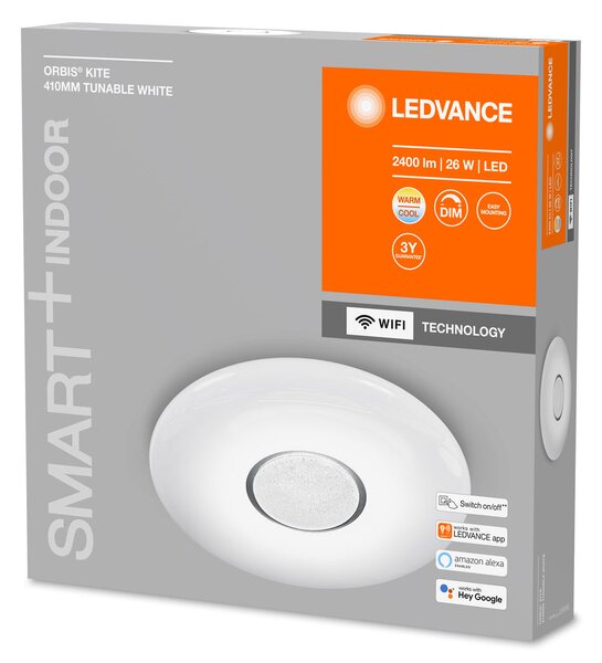 Chytré stropní WiFi LED světlo ORBIS 410, nastavitelná bílá