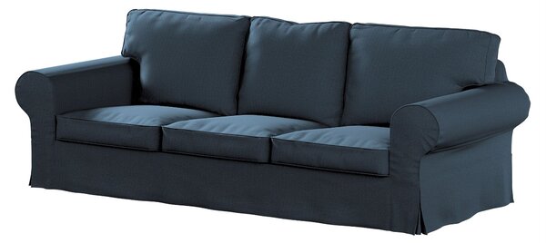 Potah na pohovku IKEA Ektorp 3-místná, rozkládací STARÝ MODEL PIXBO barva modrá látka pletený vzor