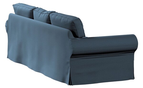 Potah na pohovku IKEA Ektorp 3-místná, rozkládací STARÝ MODEL PIXBO barva modrá látka pletený vzor