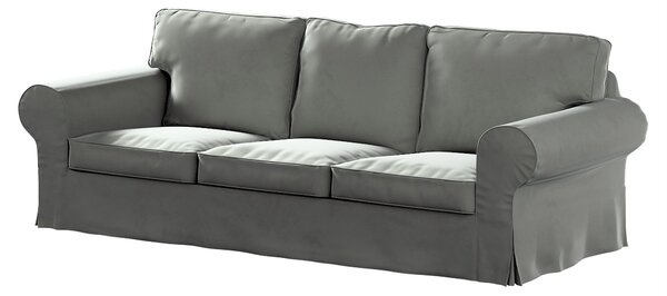 Potah na pohovku IKEA Ektorp 3-místná, nerozkládací barva šedá látka lesklé, sametová