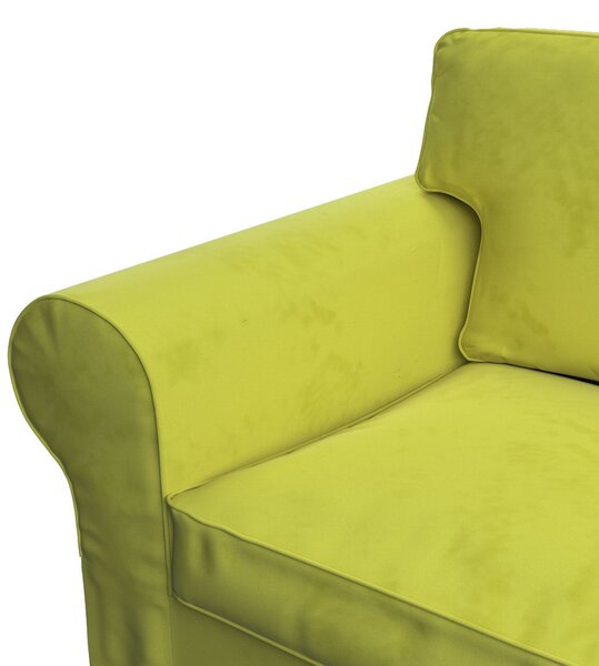 Potah na pohovku IKEA Ektorp 3-místná, nerozkládací barva zelená látka lesklé, sametová