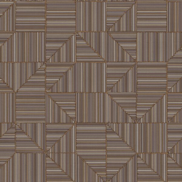 Geometrická vliesová tapeta na zeď, hnědá, imitace látky, 23209-6, Omega, AdaWall