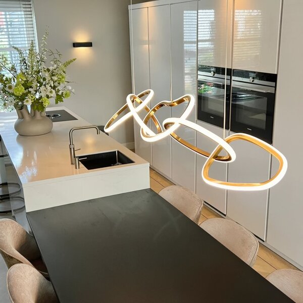 Richmond Kovové závěsné LED světlo Flyn 125 cm