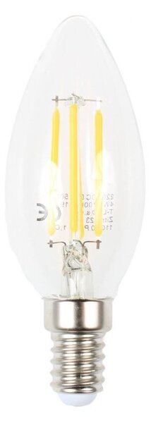 T-LED LED žárovka svíčka Filament 4W E14 stmívatelná 03340