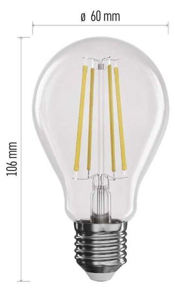EMOS LED žárovka Retro 7,5W E27 stmívatelná ZF5D52D