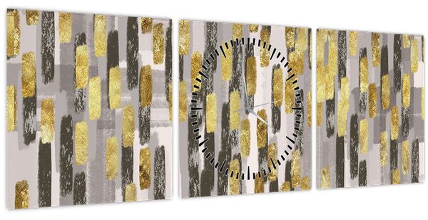 Obraz - Moderní dekorace (s hodinami) (90x30 cm)