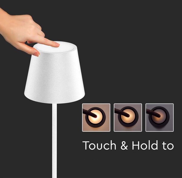 LED Solution Bílá LED stojací nabíjecí lampa 500-1300mm 4W IP54 7007