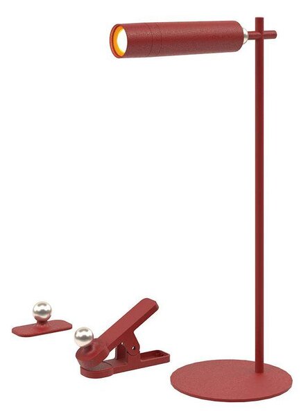 LED Solution Červená LED stolní nabíjecí magnetická lampa 3v1 3W 23043