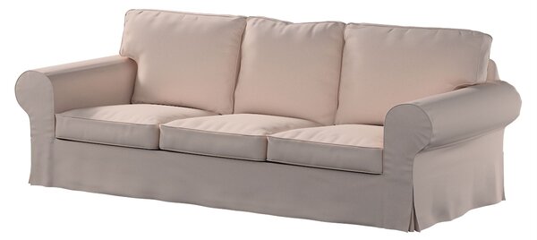 Potah na pohovku IKEA Ektorp 3-místná, nerozkládací barva růžová látka pletený vzor