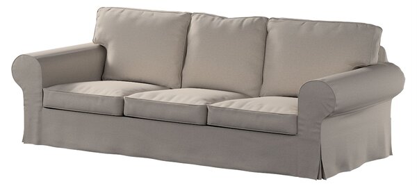 Potah na pohovku IKEA Ektorp 3-místná, nerozkládací barva šedá látka pletený vzor