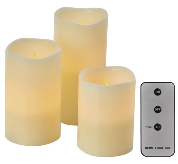LED voskové svíčky 3ks s DO - EMOS - Vánoční osvětlení > Vánoční svícny a svíčky