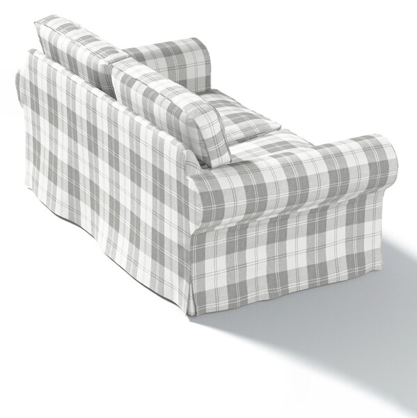 Potah na pohovku IKEA Ektorp 2-místná, nerozkládací barva šedá látka pletený vzor, vzorované