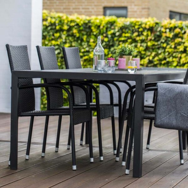 Vikio Zahradní set 205x90 pro 6 osob DT254 antracit