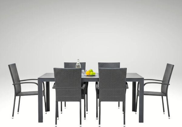 Vikio Zahradní set 205x90 pro 6 osob DT254 antracit