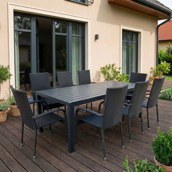 Vikio Zahradní set 205x90 pro 8 osob DT278 antracit