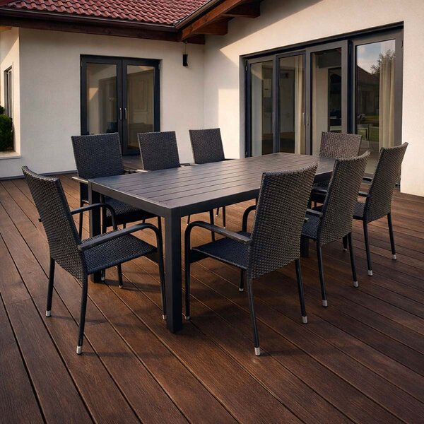 Vikio Zahradní set 205x90 pro 8 osob DT278 antracit