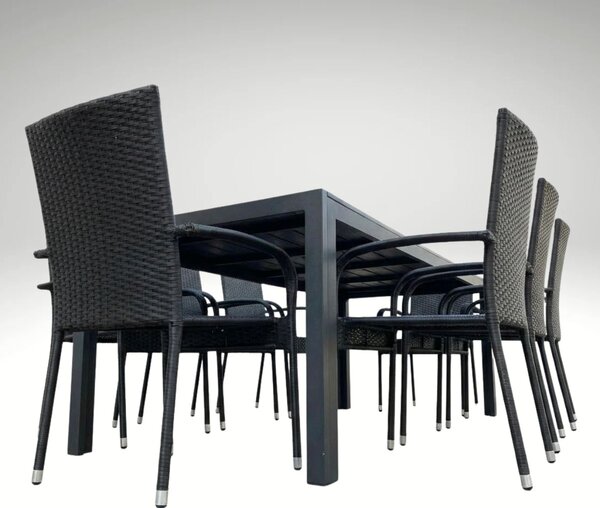Vikio Zahradní set 205x90 pro 8 osob DT278 antracit