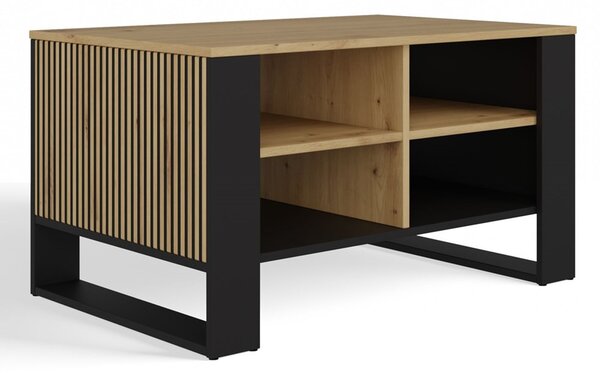 Konferenční stolek MODERN 4P SLIM - černá/dub artisan
