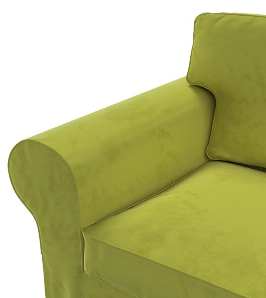 Potah na pohovku IKEA Ektorp 2-místná, nerozkládací barva zelená látka lesklé, sametová