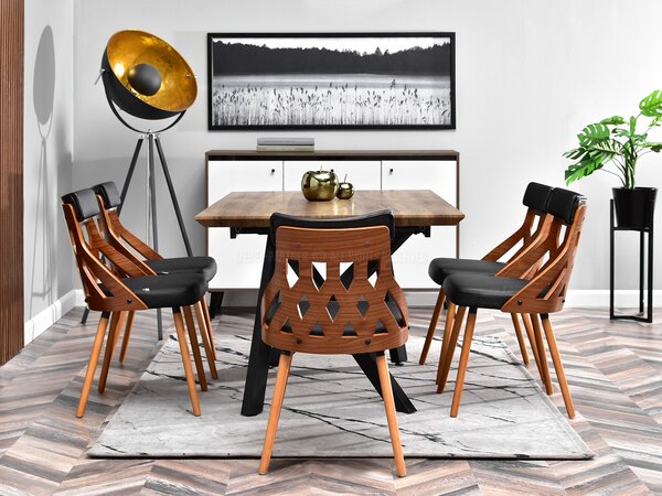 Židle Crab (ořech tmavý + ořech). Akce -10%
