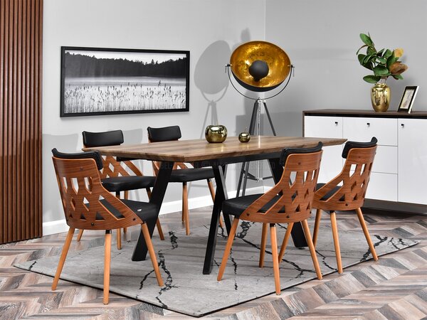 Židle Crab (ořech tmavý + ořech). Akce -10%