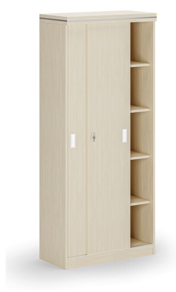 Skříň zasouvací ARRISTO LUX, 800 x 400 x 1836 mm, bříza